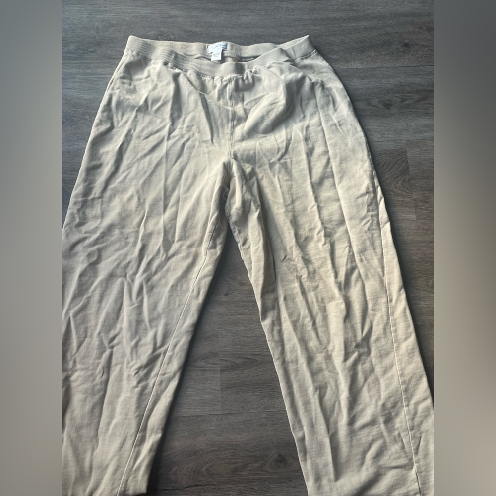 Spa By Chico’s Pants Womans Size 3 XL Tan Casual